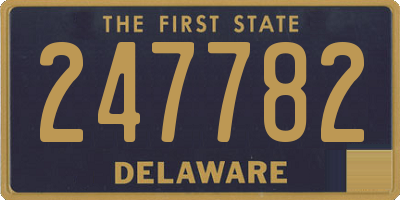 DE license plate 247782