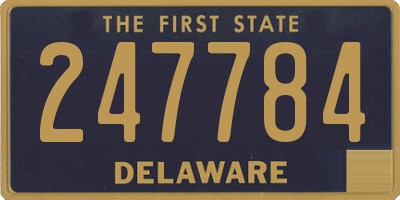 DE license plate 247784