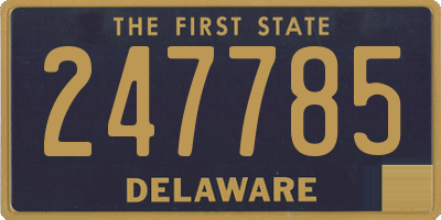 DE license plate 247785