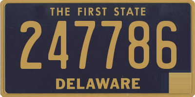 DE license plate 247786