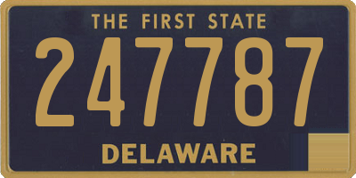 DE license plate 247787