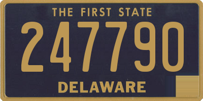 DE license plate 247790