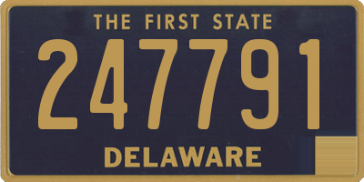 DE license plate 247791