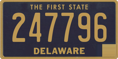 DE license plate 247796