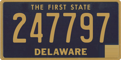 DE license plate 247797