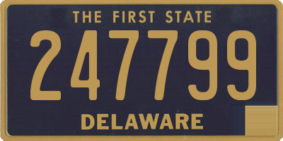 DE license plate 247799
