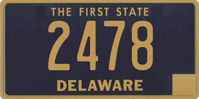 DE license plate 2478