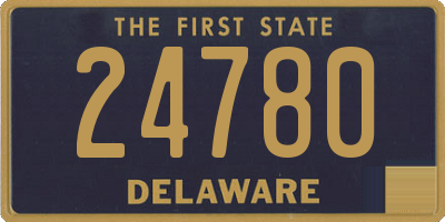 DE license plate 24780