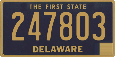 DE license plate 247803