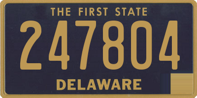 DE license plate 247804