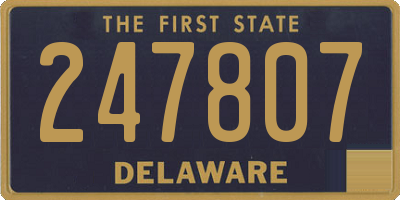 DE license plate 247807