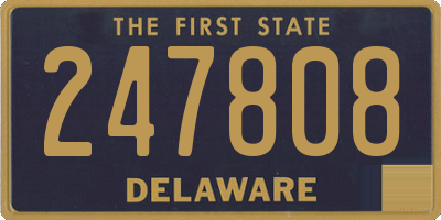 DE license plate 247808