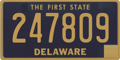 DE license plate 247809