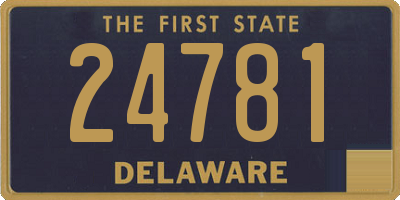 DE license plate 24781