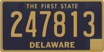 DE license plate 247813