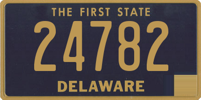 DE license plate 24782