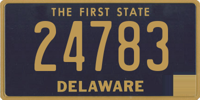 DE license plate 24783