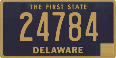 DE license plate 24784