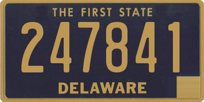 DE license plate 247841