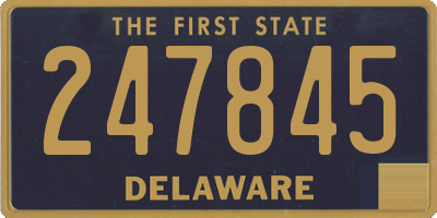 DE license plate 247845