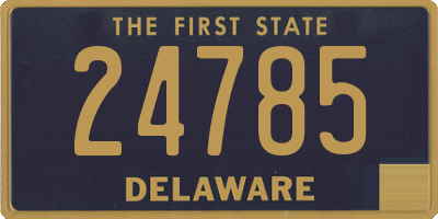 DE license plate 24785