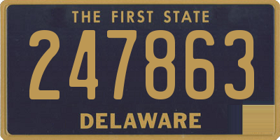 DE license plate 247863