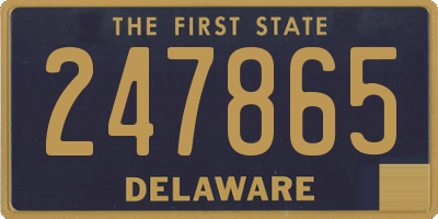 DE license plate 247865