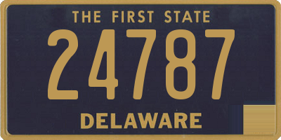 DE license plate 24787