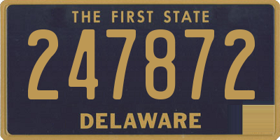 DE license plate 247872