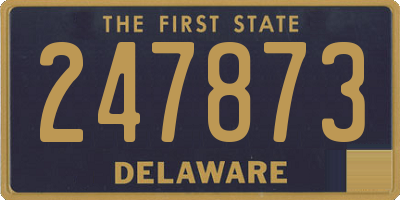 DE license plate 247873