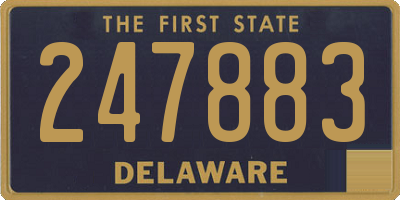 DE license plate 247883