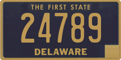 DE license plate 24789