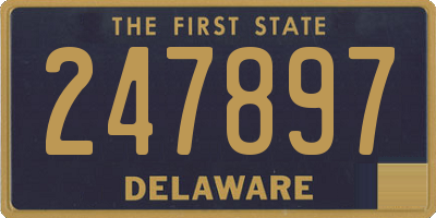 DE license plate 247897