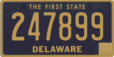 DE license plate 247899
