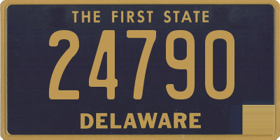 DE license plate 24790