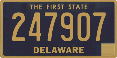 DE license plate 247907