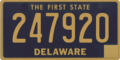 DE license plate 247920