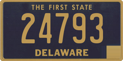 DE license plate 24793