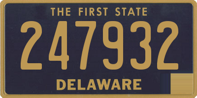 DE license plate 247932