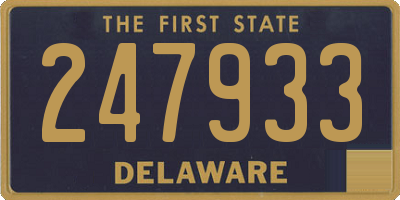 DE license plate 247933