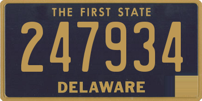 DE license plate 247934