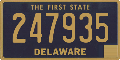 DE license plate 247935