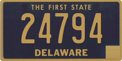 DE license plate 24794