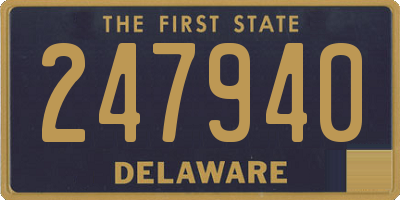 DE license plate 247940