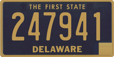 DE license plate 247941