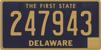 DE license plate 247943