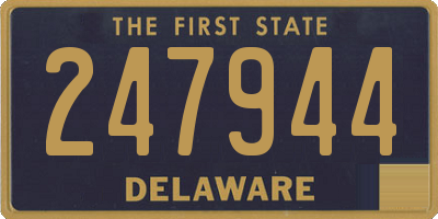 DE license plate 247944