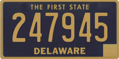 DE license plate 247945