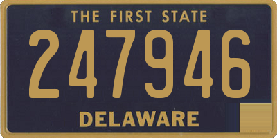 DE license plate 247946