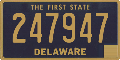 DE license plate 247947